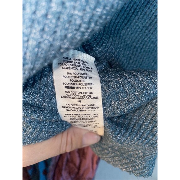 We The Free Sweater Boho thermal Paisley patchwork Drop Shoulder M hippie - Picture 10 of 10